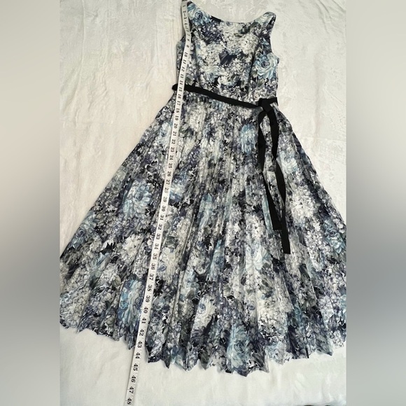 Danny & Nicole Blue Black Sleeveless Sundress - Picture 10 of 13